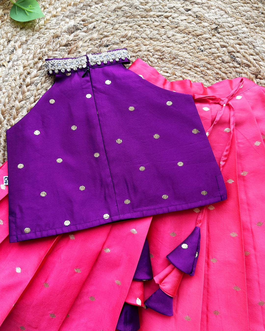 Peach violet shade baby girls birthday dress, handwork lehenga choli, traditional kids party wear, baby girl ethnic outfit