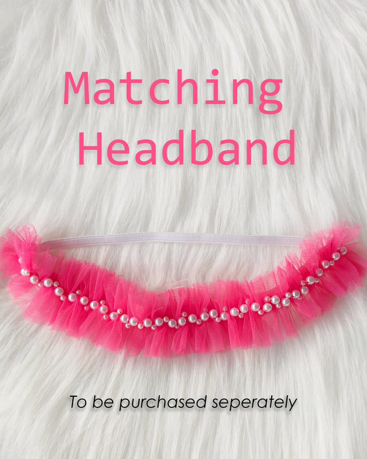 Peach and White Candy Popsicle Theme Frock – Handworked Applique Birthday Dress for Baby Girls by Stanwells Kids