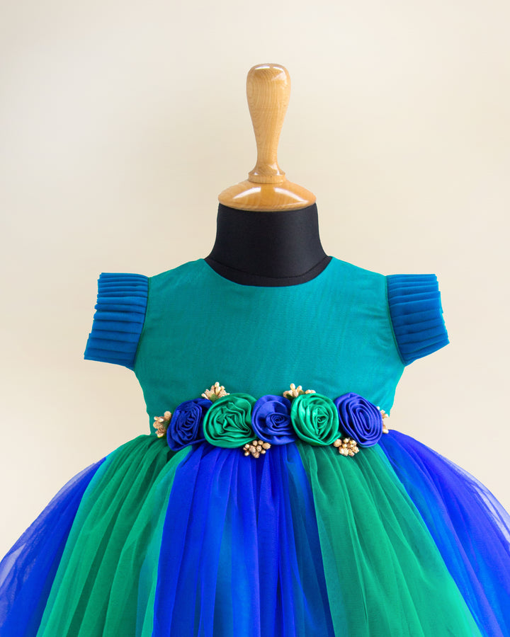 Peacock blue birthday dress for baby girls

Floral partywear frock for kids

Designer dress for girls, peacock blue

Baby girls birthday outfit 6M–8Y

Comfortable party frock for toddlers

Girls festive wear dress peacock blue

Kids floral designer gown

Stanwells Kids partywear dress