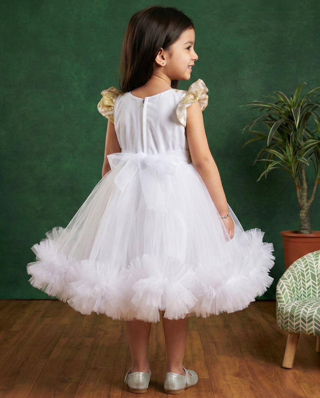 Pure White Princess Lace Frock