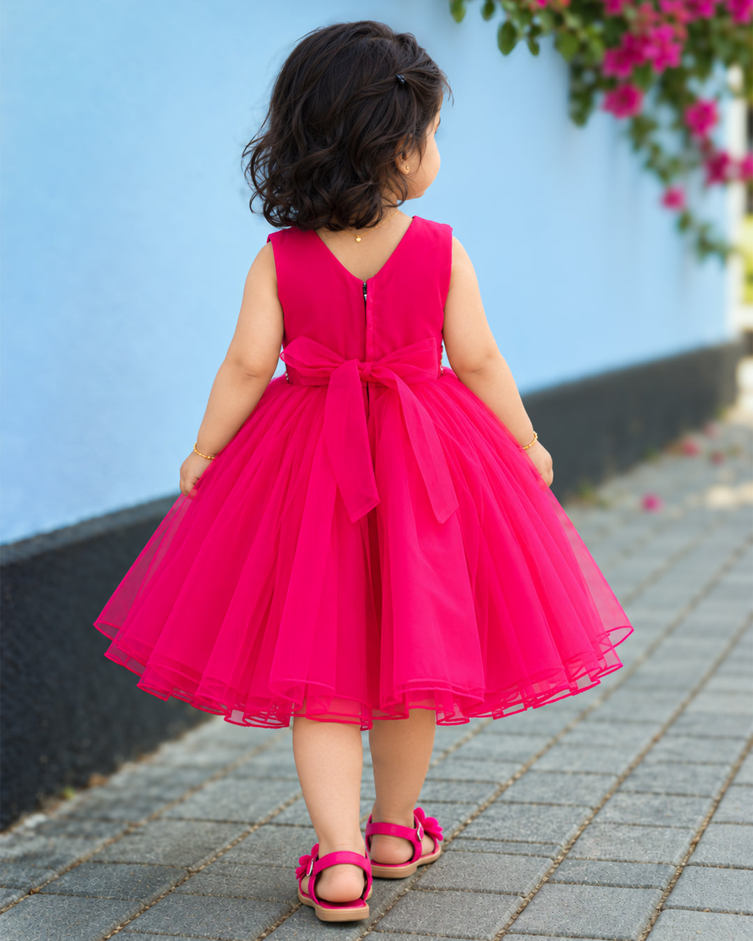Ranipink Handwork Frock Premium Net Fabric for Baby Girl – Stanwells Kids