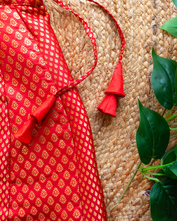 Red pure silk brocade lehenga choli baby girls birthday dress

Baby girls red silk lehenga choli ethnic partywear

Handcrafted red brocade lehenga set for baby girl

Traditional wedding lehenga choli for baby girls red

Premium baby girl birthday dress red lehenga choli

South Indian baby girl silk lehenga choli festive wear

Red brocade silk lehenga with handwork blouse baby girl

Baby girl designer lehenga choli red birthday party dress
