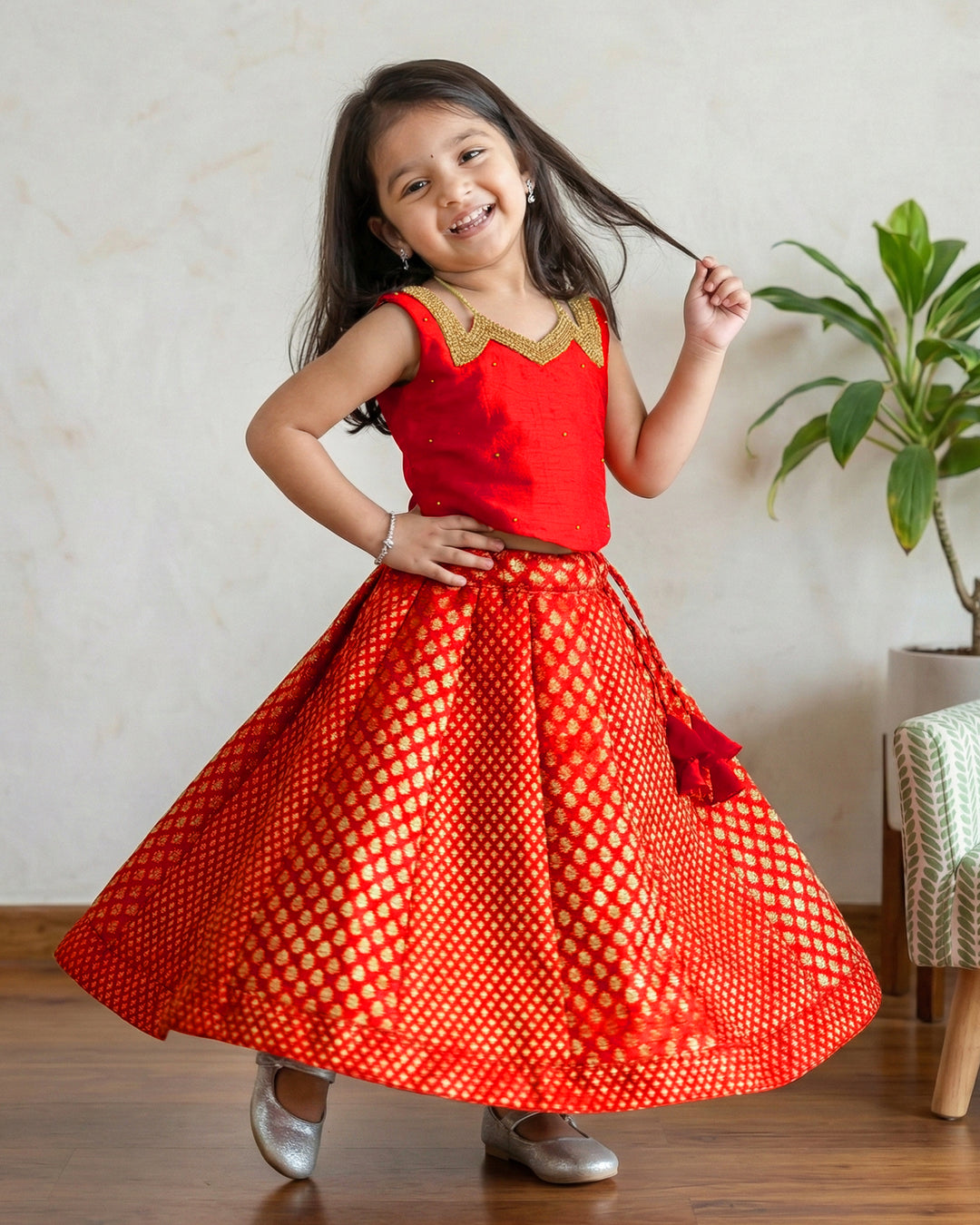 Red Pure Silk Brocade Lehenga Choli Baby Girls Birthday Dress – Stanwells Kids Red Pure Silk Brocade Lehenga Choli Baby Girls Birthday Dress – Stanwells Kids
