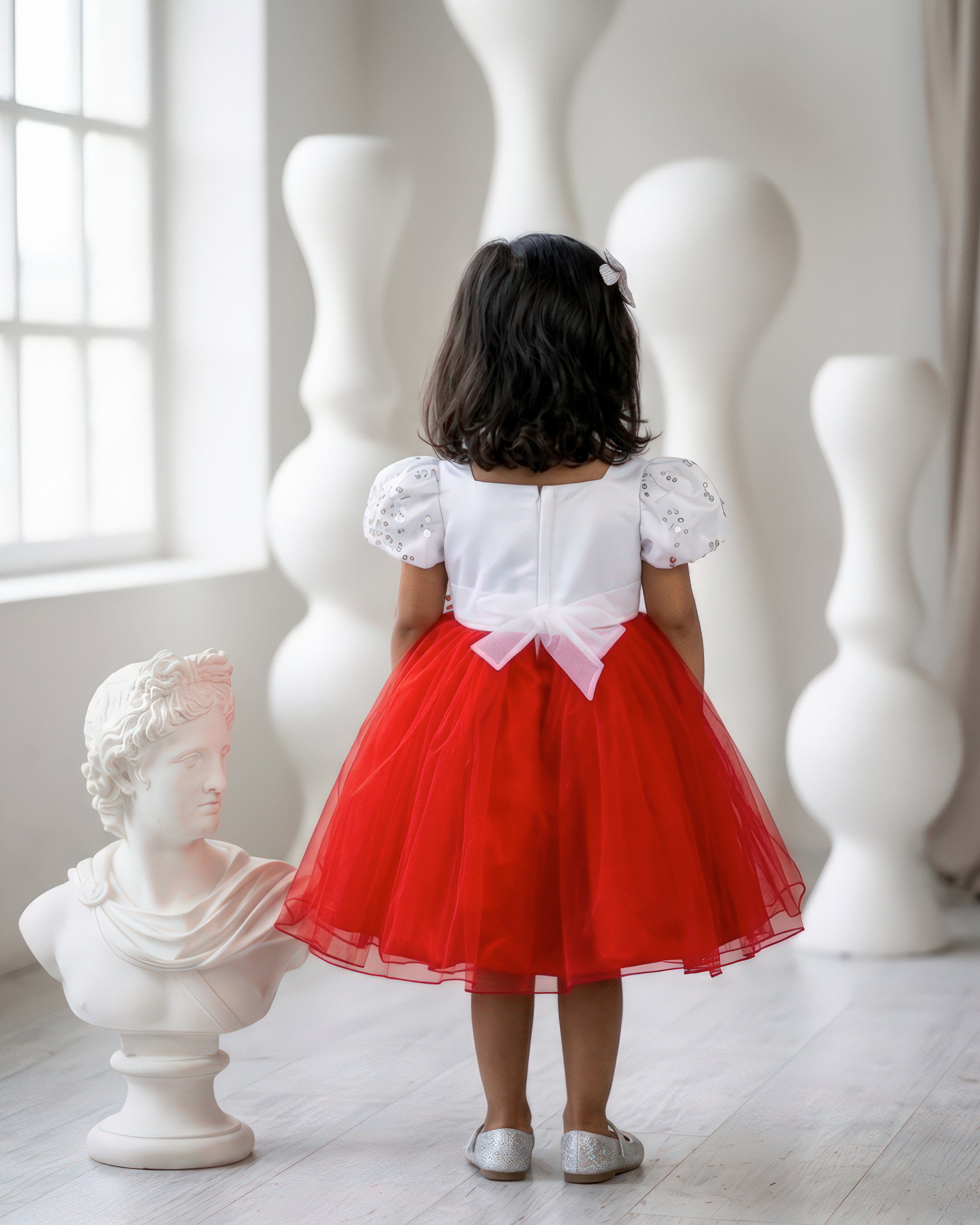 baby christmas dresses Lotus Red Sparkle Baby Christmas Romper Size 000 – A Little Lacey