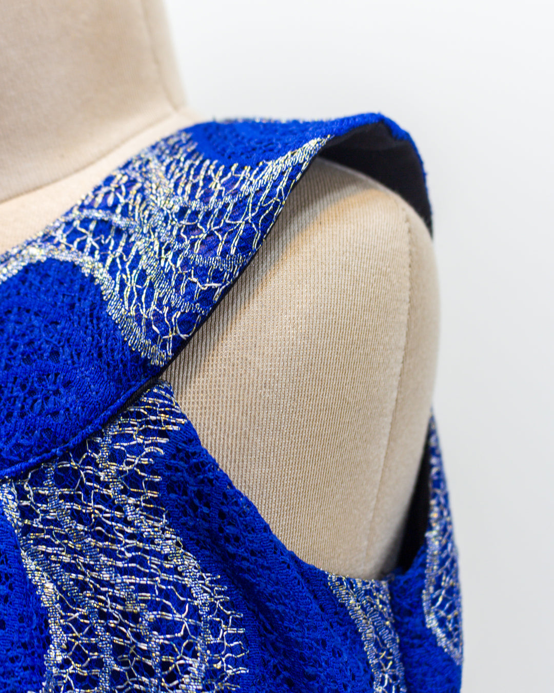 Royal blue sleeveless western baby girls birthday dress, stylish partywear frock for kids, premium designer dress, Stanwells Kids