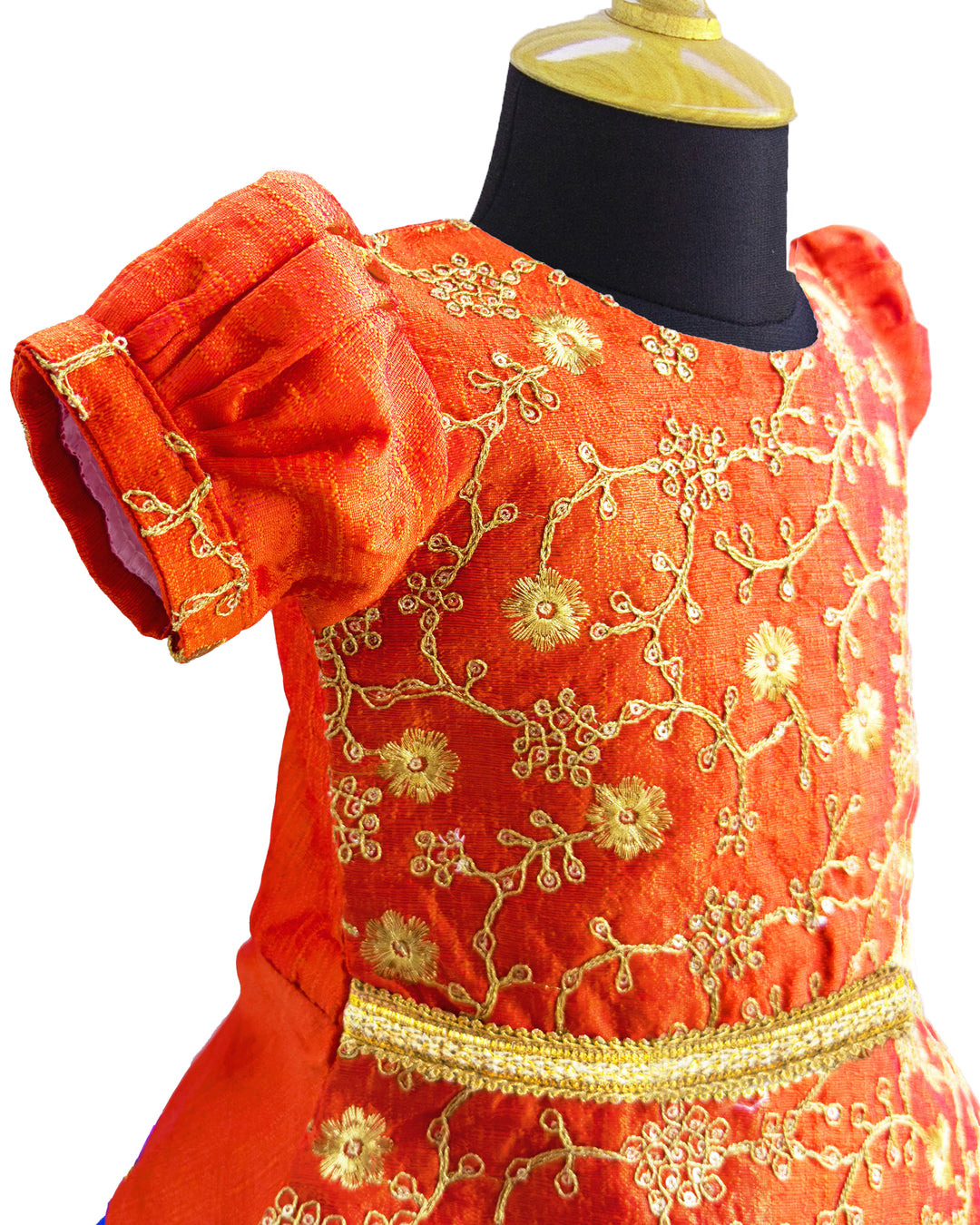 Royal blue and orange sequin embroidery lehenga choli for baby girls

South Indian traditional birthday dress for girls

Sequin partywear lehenga for toddlers

Flared lehenga choli set for baby girls

Royal blue orange festive dress for kids

Designer birthday outfit for baby girls

Stanwells Kids ethnic partywear lehenga