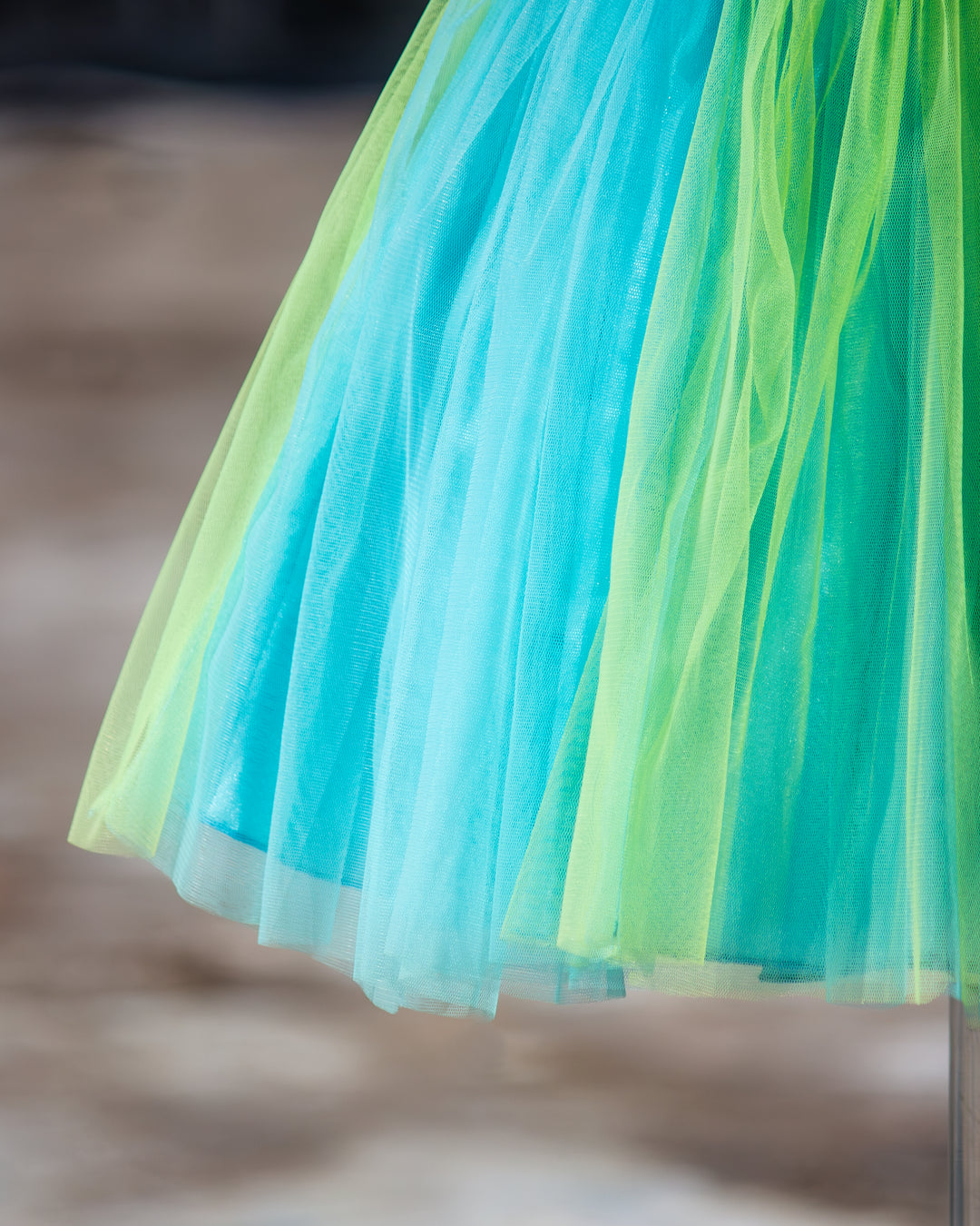 Bow detail on sky blue pista Peter Pan collar handwork frock – Stanwells Kids