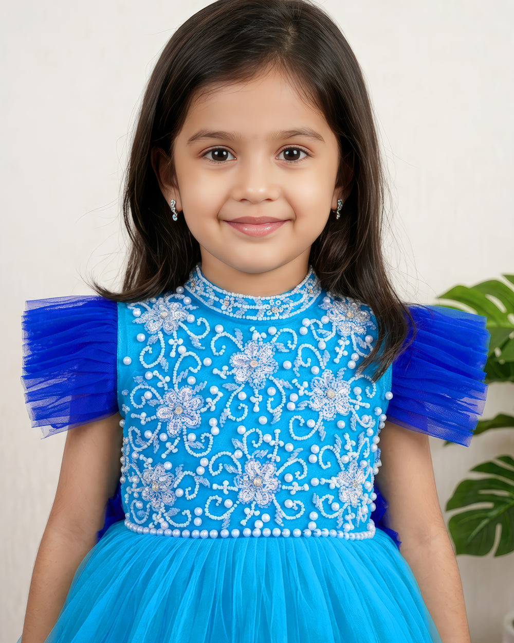 blue colour frock baby girls online shopping birthday dresses online stanwells kids handwork dresses for kids