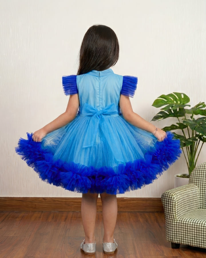 blue colour frock baby girls online shopping birthday dresses online stanwells kids handwork dresses for kids