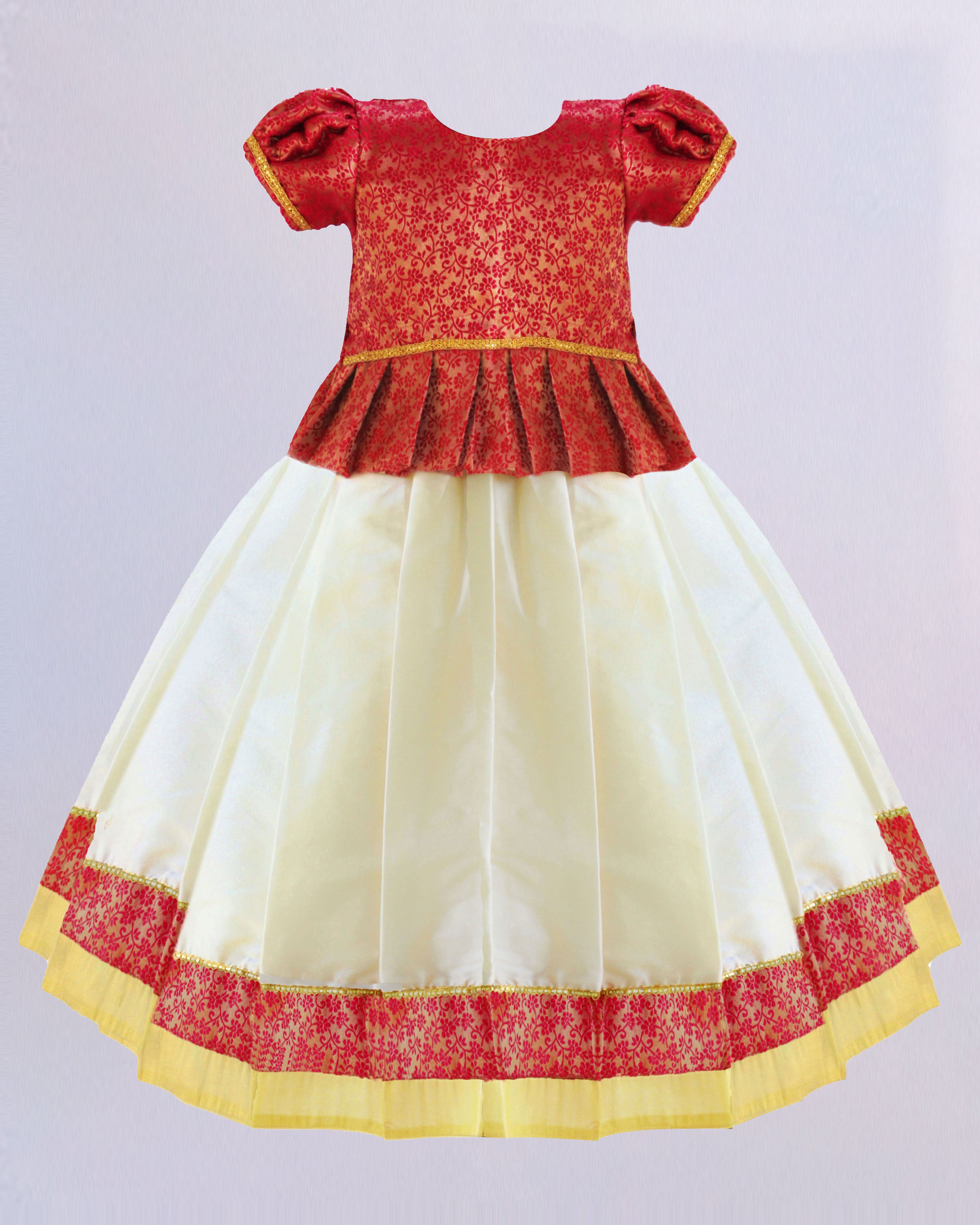 kerala traditional lehenga choli stanwells kids pattu pavadai baby girls silk dress