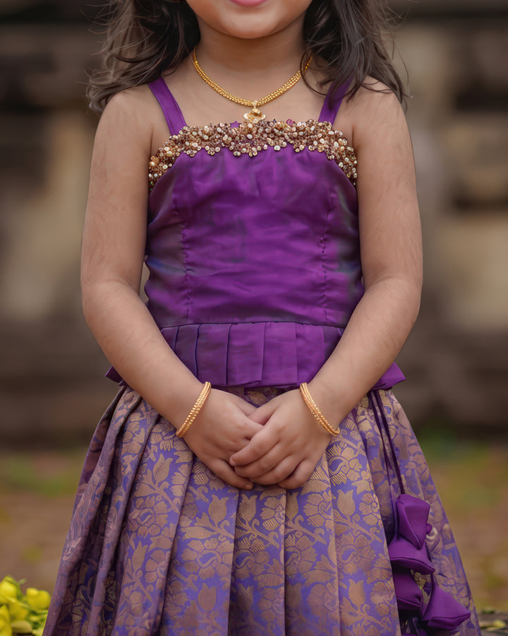 Baby girl purple silk lehenga birthday dress
Purple pattu dress for baby girl birthday outfit
Kids silk lehenga purple ethnic birthday wear
Baby girl festive purple lehenga pattu dress
Traditional silk lehenga for baby girl birthday