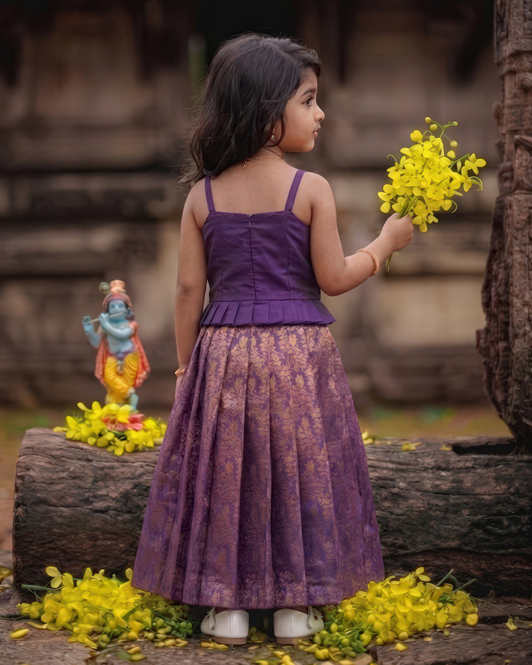 Baby girl purple silk lehenga birthday dress
Purple pattu dress for baby girl birthday outfit
Kids silk lehenga purple ethnic birthday wear
Baby girl festive purple lehenga pattu dress
Traditional silk lehenga for baby girl birthday