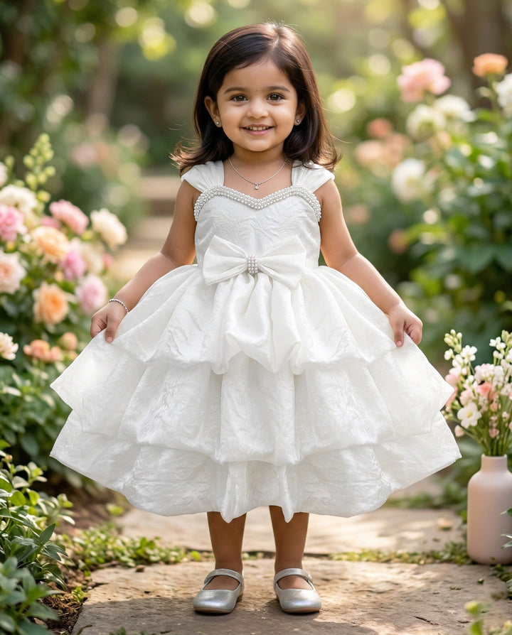baby girl birthday dress white silk frock
white party wear dress for baby girl
premium silk layered kids frock
toddler birthday dress white elegant outfit