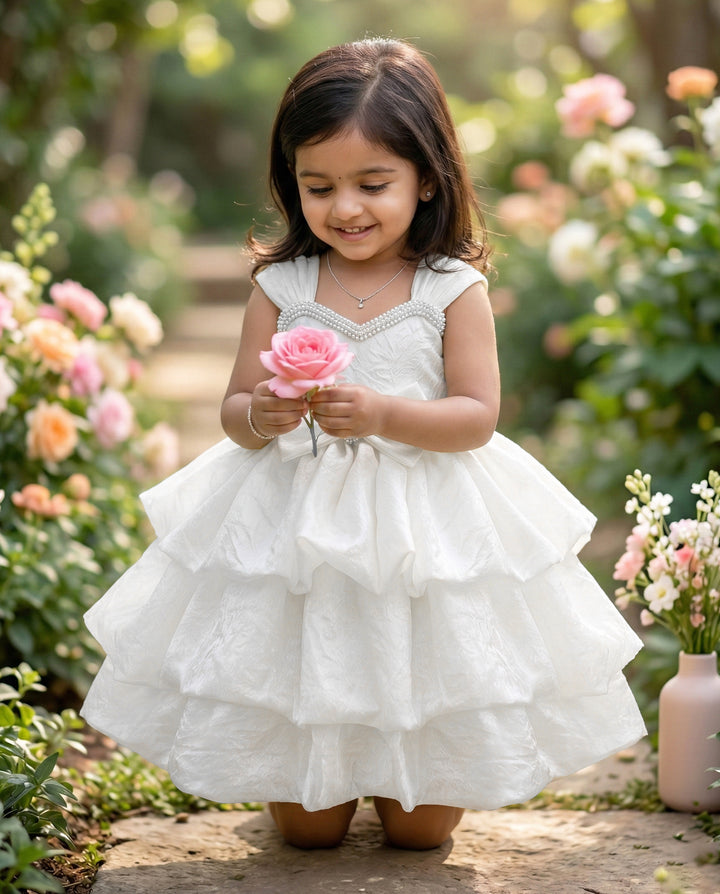 baby girl birthday dress white silk frock
white party wear dress for baby girl
premium silk layered kids frock
toddler birthday dress white elegant outfit