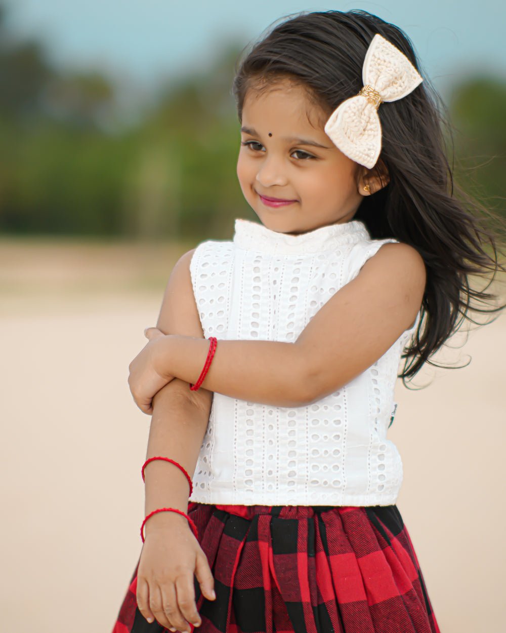 white and red christmas outfit for girls, cotton check skirt and top, baby girls birthday dress, christmas party wear dress for baby girl, toddler christmas outfit india, stanwells kids christmas dress