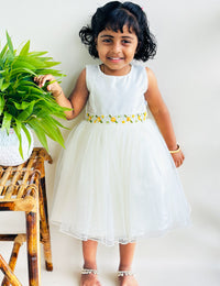 Off White Handwork Birthday Frock for Baby Girl – Stanwells Kids