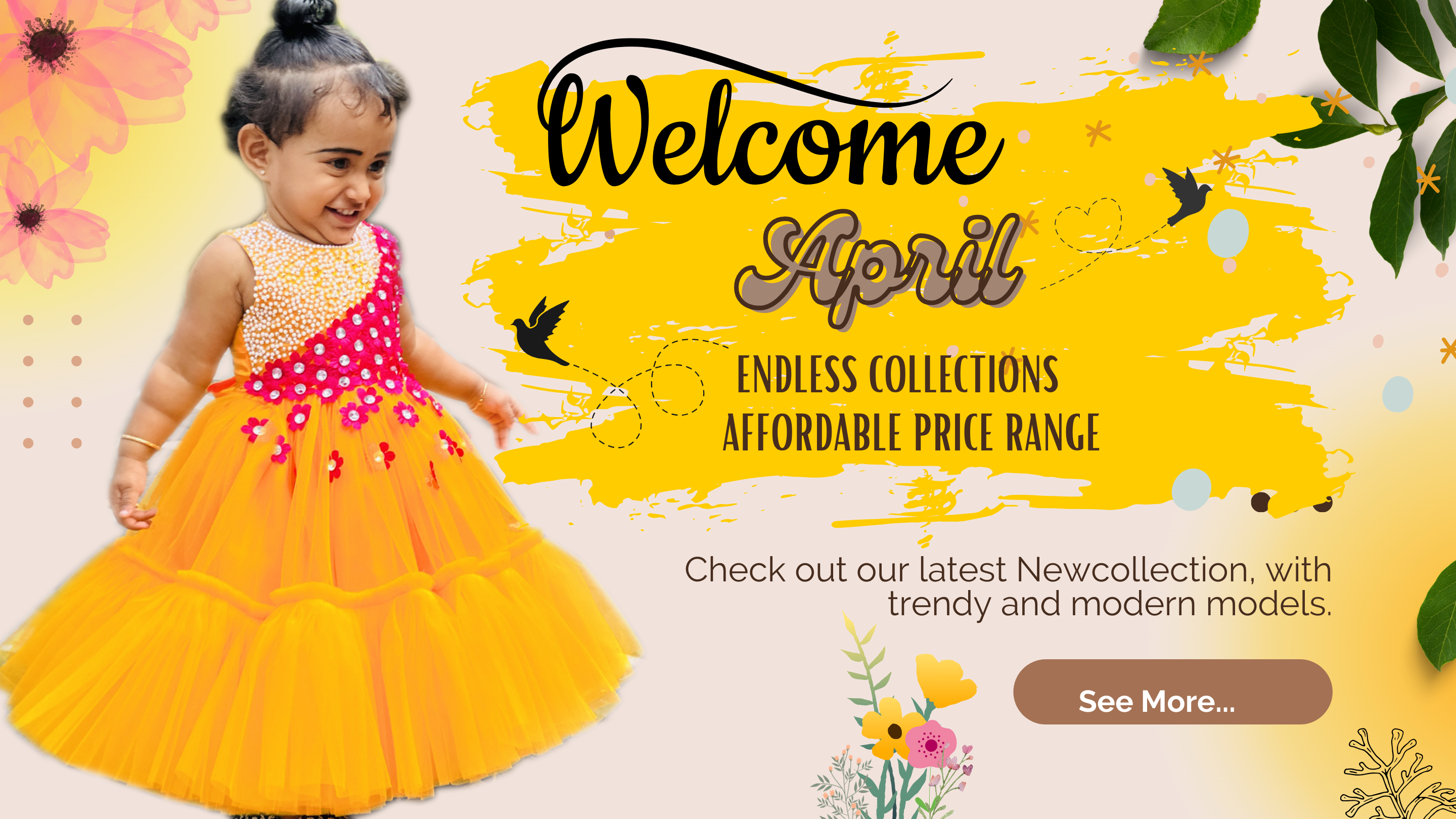 baby girls partywear birthday kids dresses banners and posters stanwellskids