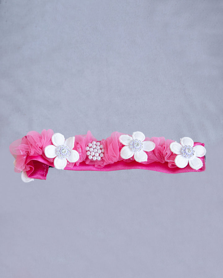 stanwells kids pink shade flower hairband matching accessories online