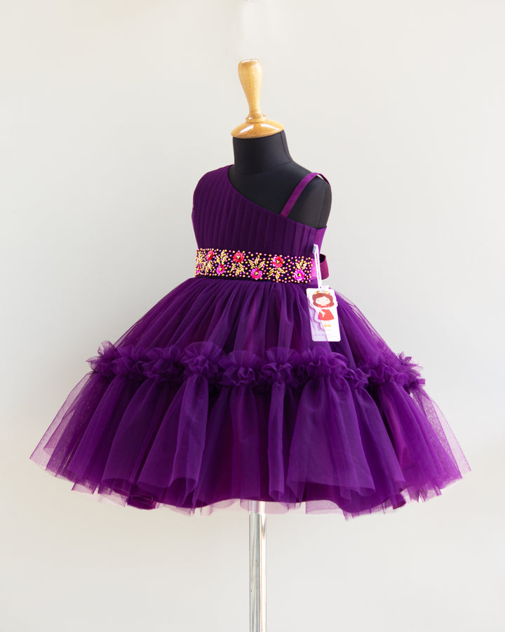 purple  birthday dresses kids | stanwells kids | liandli | nakshatra kids | offer dresses | discount on kids frocks | party perfect designs for kids 