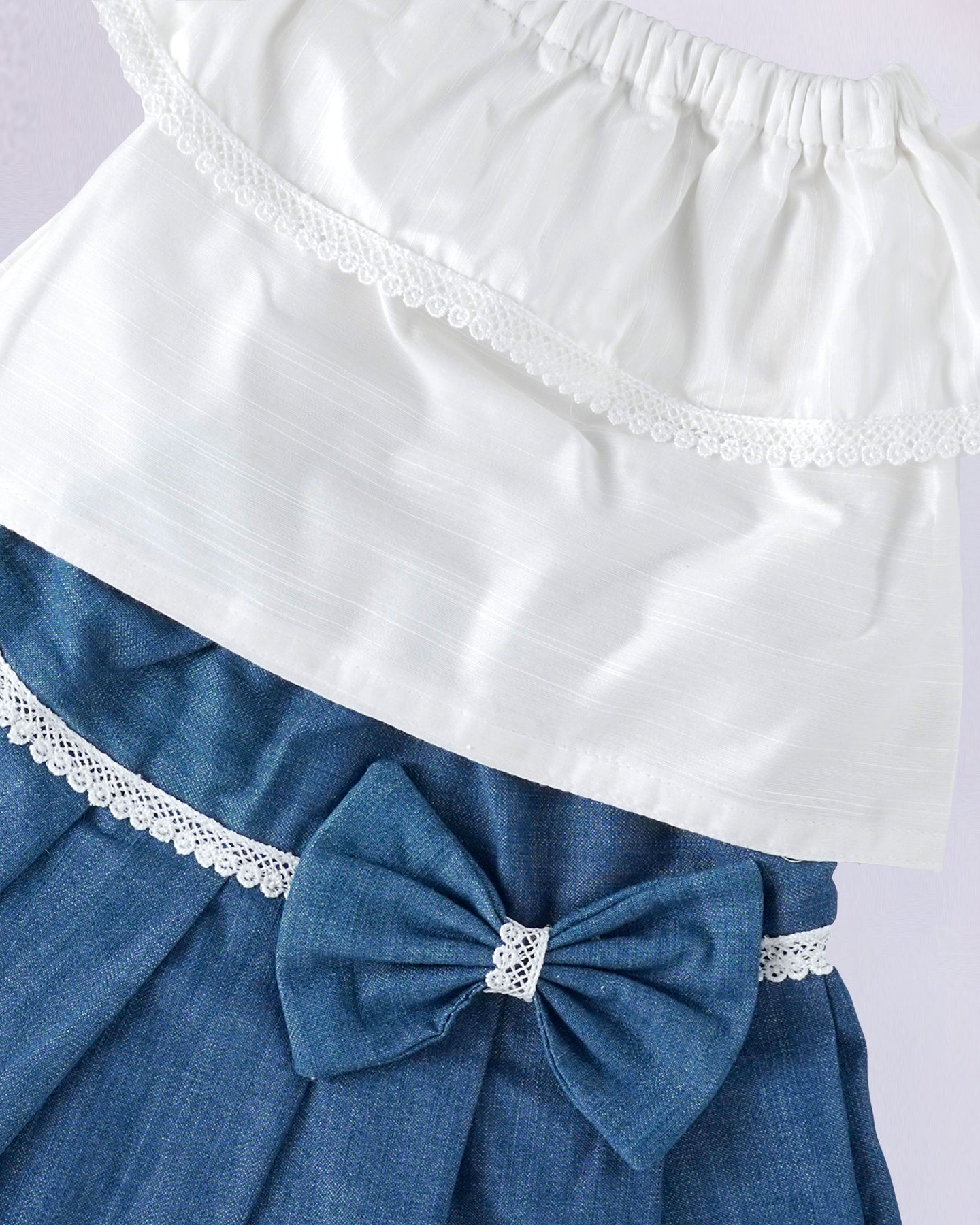 Blue Jeans Baby Girl Denim Ruffle Skirt Yellow Denim Skirt Youth