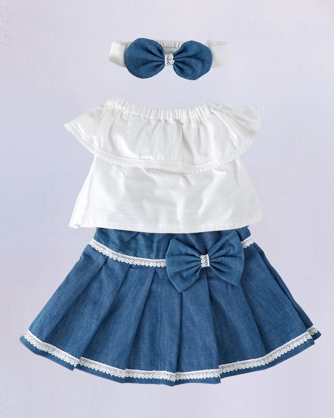 casual dresses for baby girls stanwells kids offwhite and blue shade  discount low cost dress skirt & top