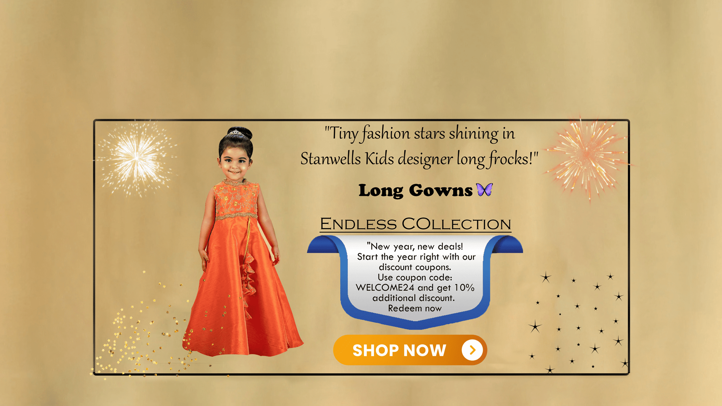 Small baby top long frock