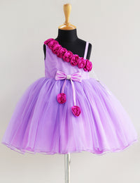 Lilac Strap Sleeve Flower Frock for Baby Girl – Stanwells Kids