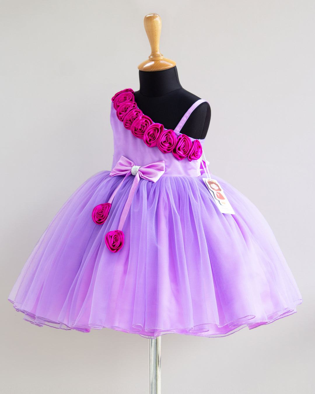 lavender frocks | girls partywear dreses | infants partywear dresses | dresses for kids online buy | stanwells kids | pink flower frock | strap sleeve frocks | birthday dresses | 1 year birthday