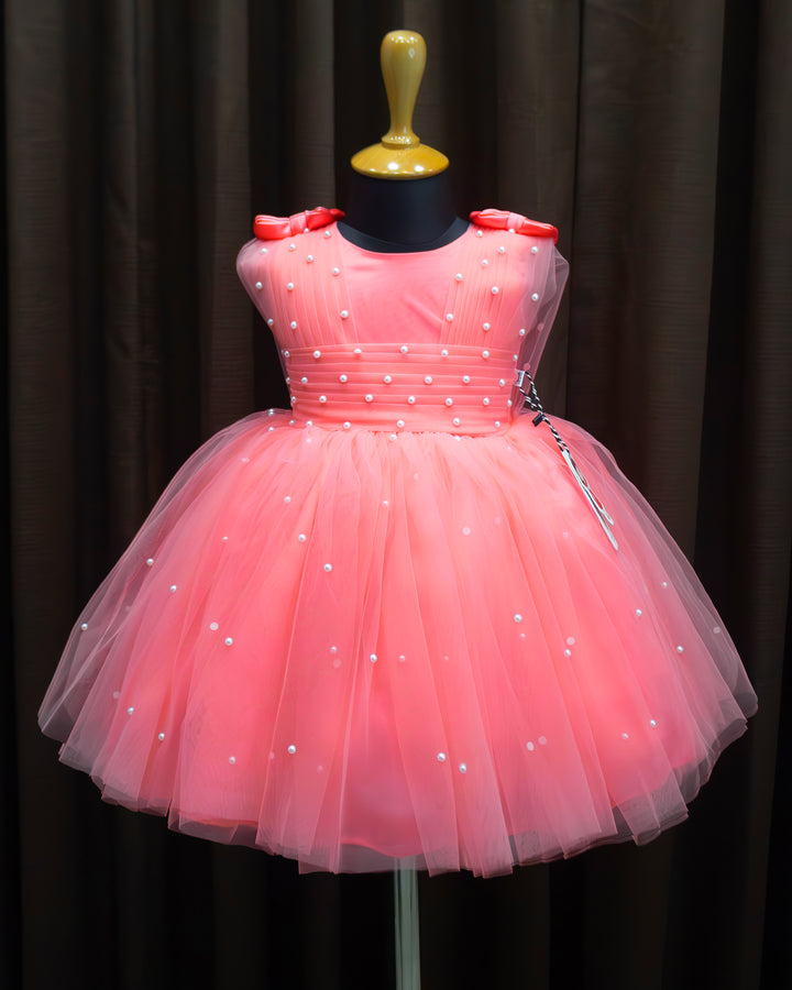 baby girl birthday dress light peach frock
pearl embroidery kids party dress
stylish baby girl party frock peach color
girls birthday outfit elegant dress
toddler birthday dress peach party wear