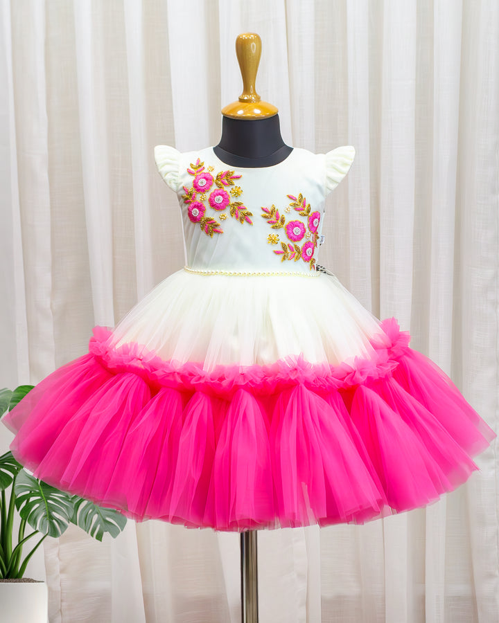 Off white peach birthday frock for baby girls partywear dress

Baby girls birthday dress off white peach floral handwork frock

Premium partywear frock for baby girl off white peach shade

Kids birthday frock with floral handwork off white peach colour