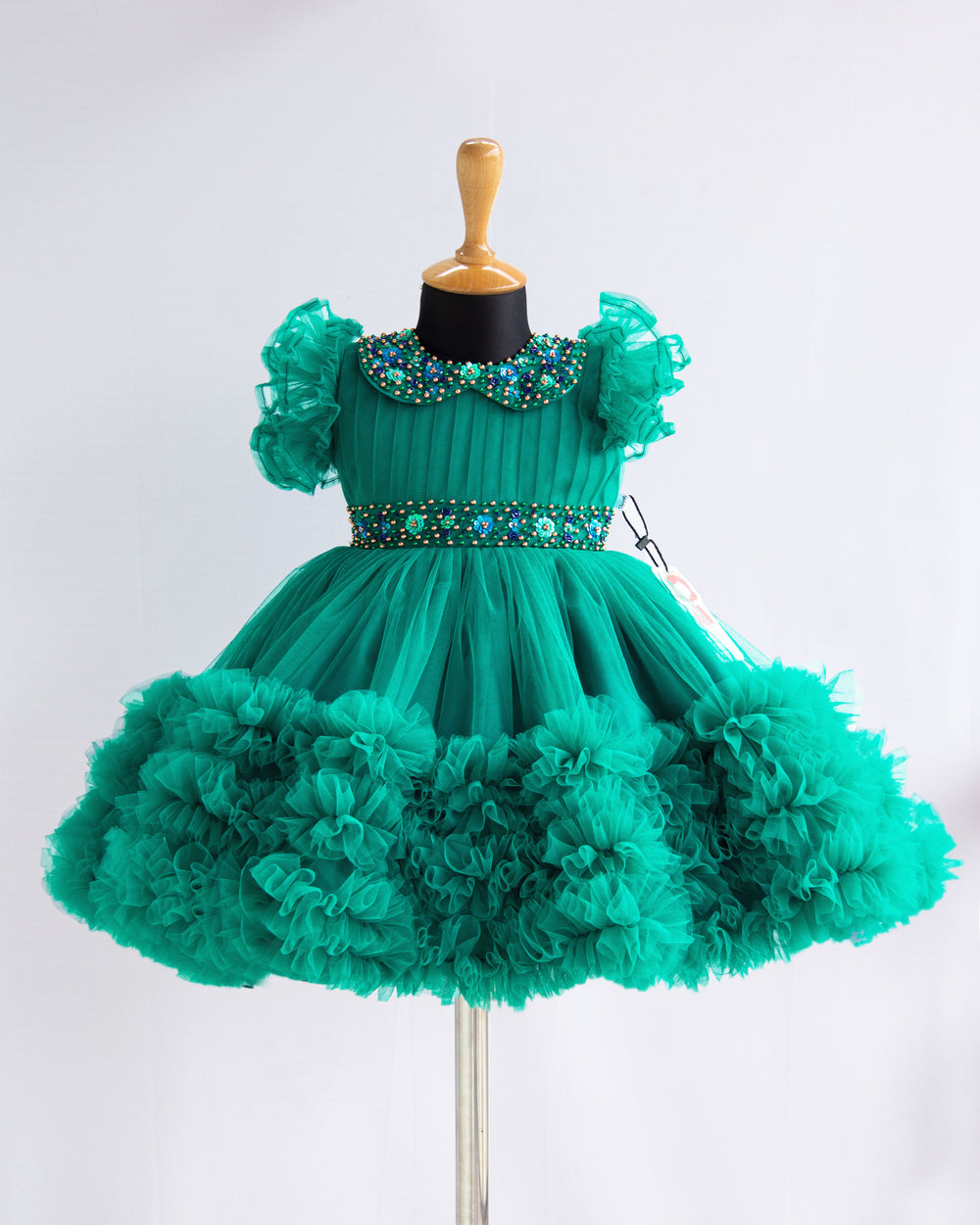 peacock frock for baby girls stanwells kids handwork birthday partywear frock for baby girls