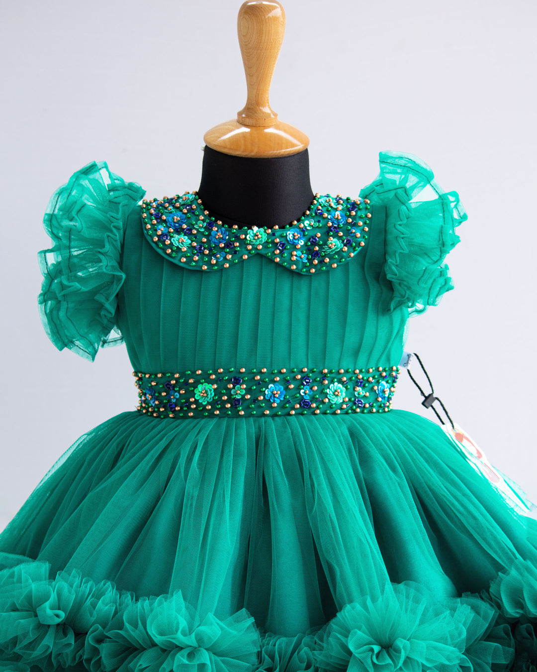 peacock frock for baby girls stanwells kids handwork birthday partywear frock for baby girls