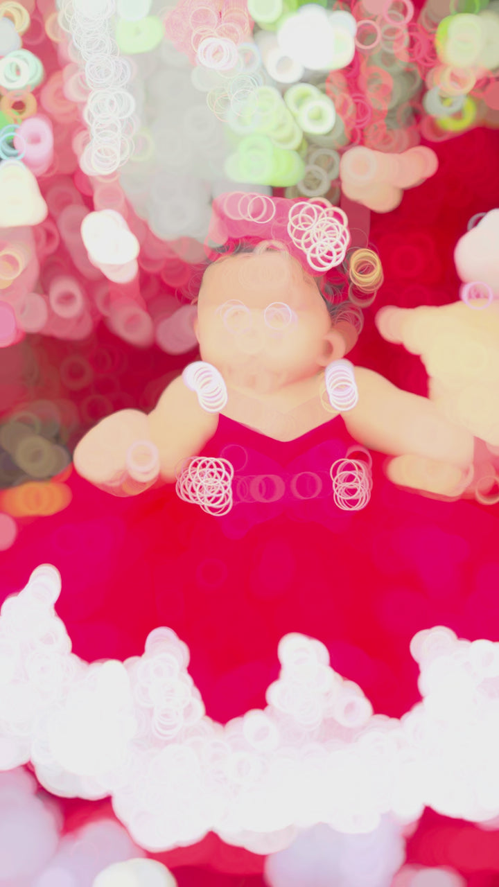 baby girls birthday dress, red Christmas frock, premium partywear dress, festive frock for kids, satin red frock for baby girls, Christmas outfit, toddler birthday outfit, girls partywear dress, designer kids frock