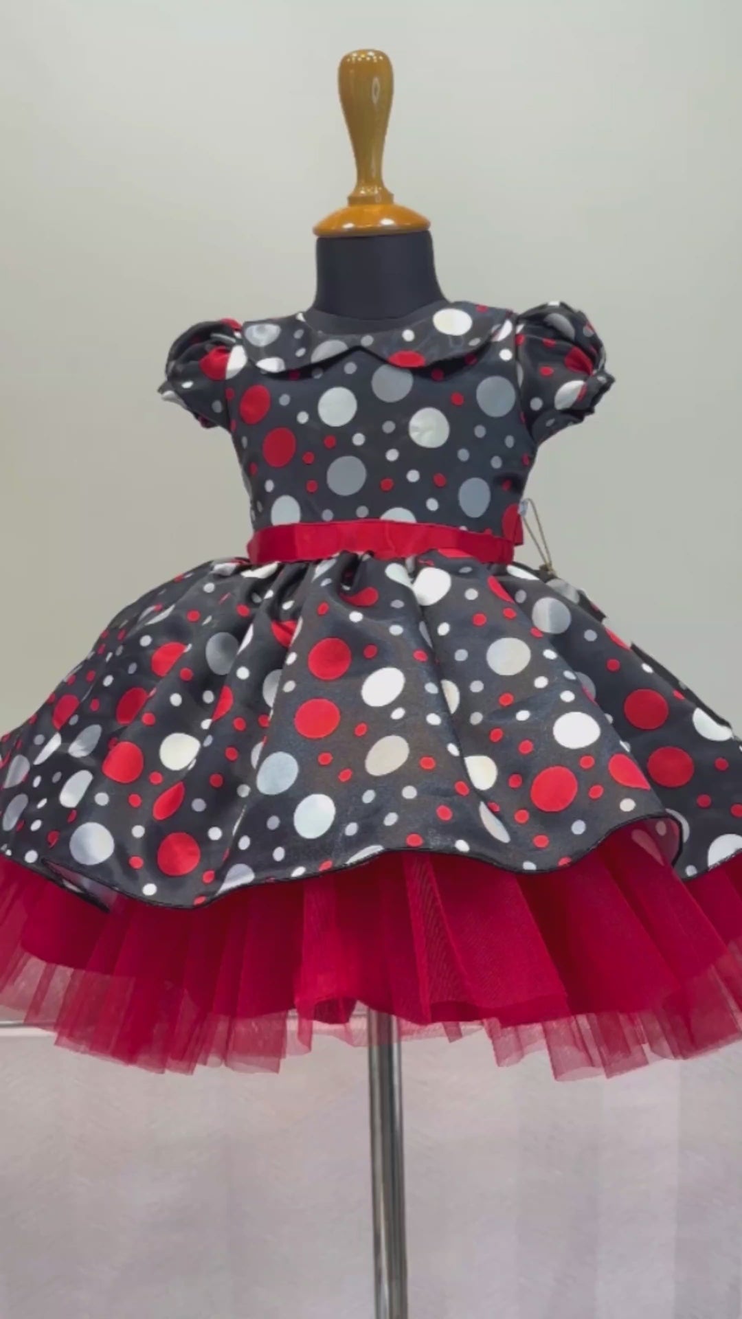 baby girls birthday dress, black satin frock, Christmas frock for kids, printed satin partywear dress, festive outfit for girls, toddler party dress, elegant kids frock, soft satin birthday dress, baby girl Christmas outfit