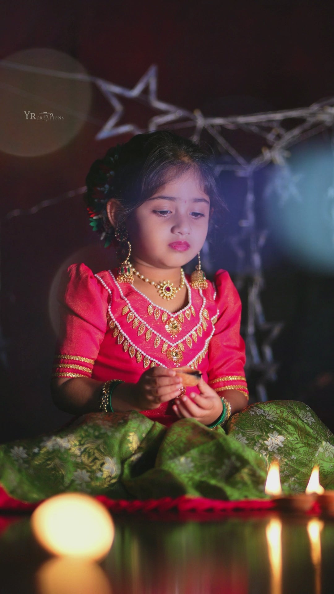 Rany Pink Pea Green Banarasi Silk Lehenga, Baby Girls Birthday Dress, Designer Handwork Lehenga Choli, Festive Partywear Dress