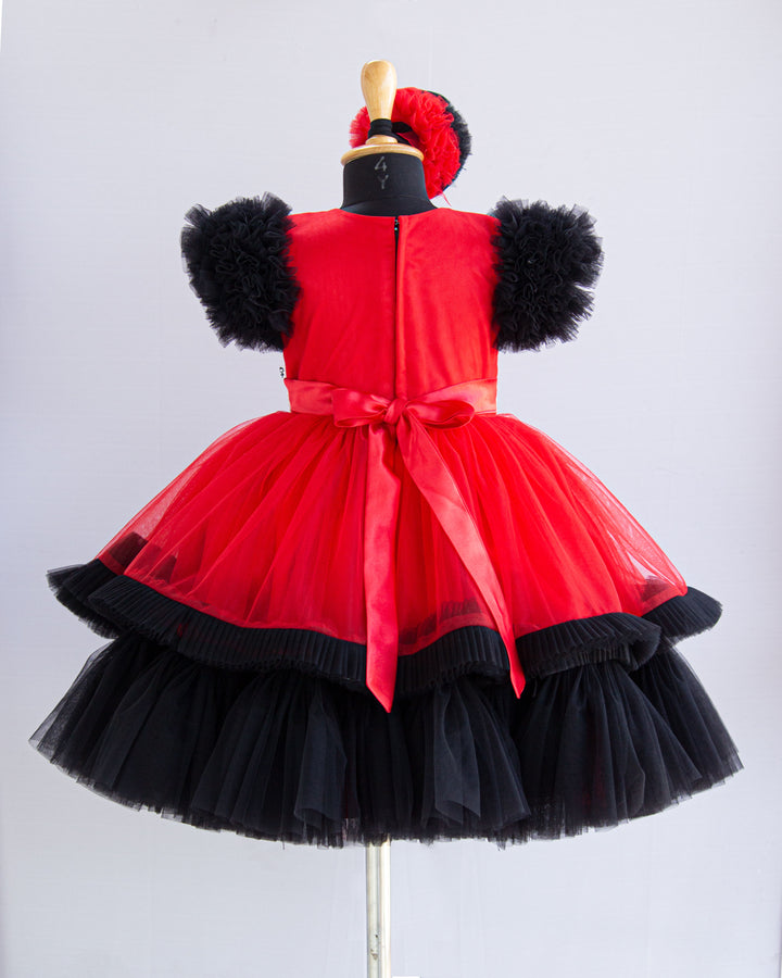 red and black frock kids online stanwells kids low cost affordable birthday dresses