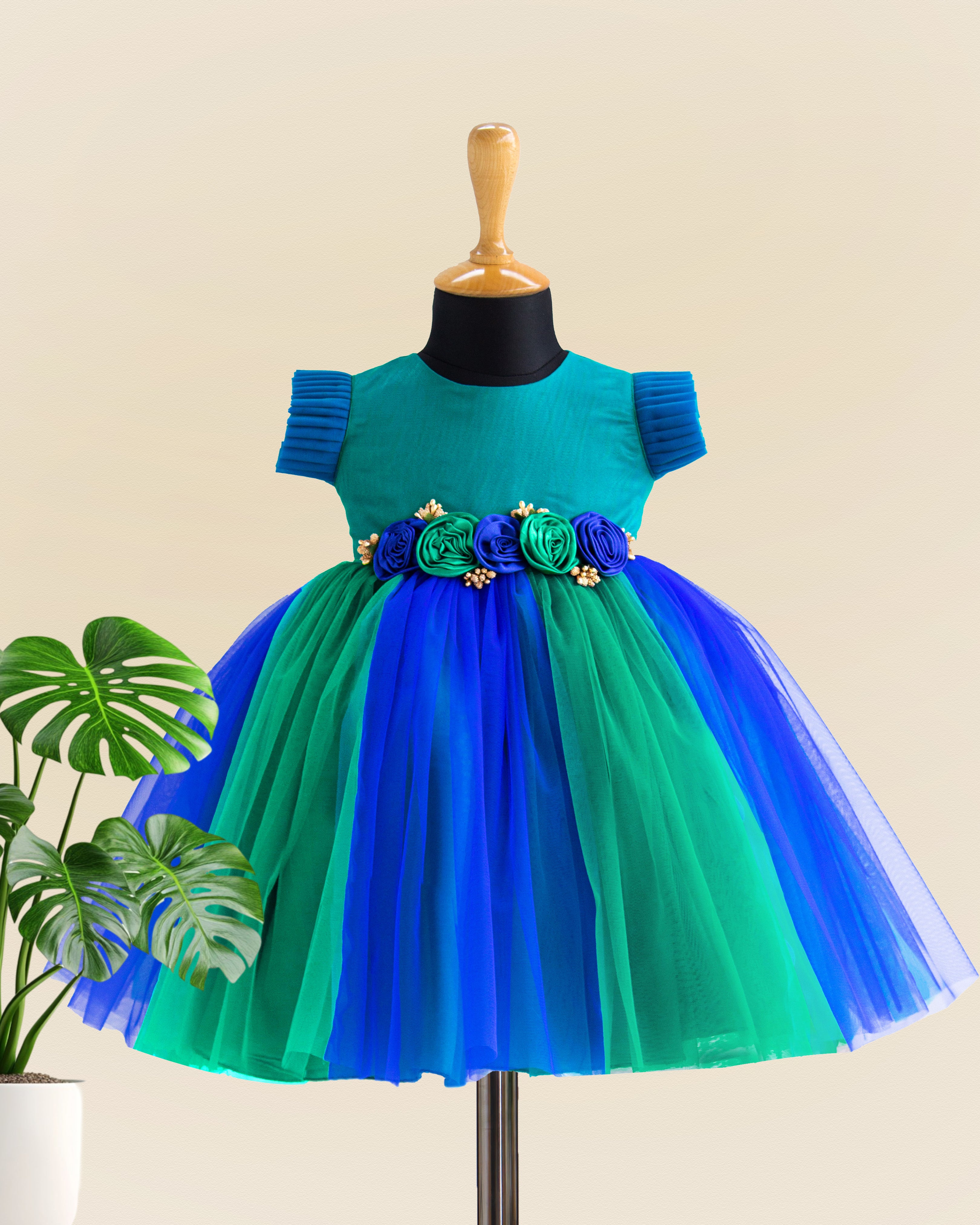 Peacock blue birthday dress for baby girls

Floral partywear frock for kids

Designer dress for girls, peacock blue

Baby girls birthday outfit 6M–8Y

Comfortable party frock for toddlers

Girls festive wear dress peacock blue

Kids floral designer gown

Stanwells Kids partywear dress