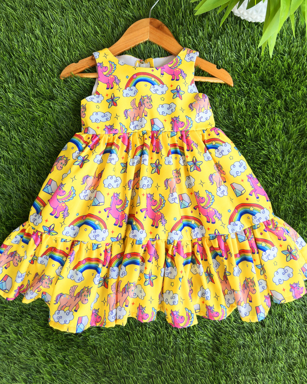 unicorn print birthday dress for baby girl

rayon unicorn frock for kids

cute unicorn dress toddler girl

baby girls unicorn printed frock

Stanwells Kids unicorn birthday dress