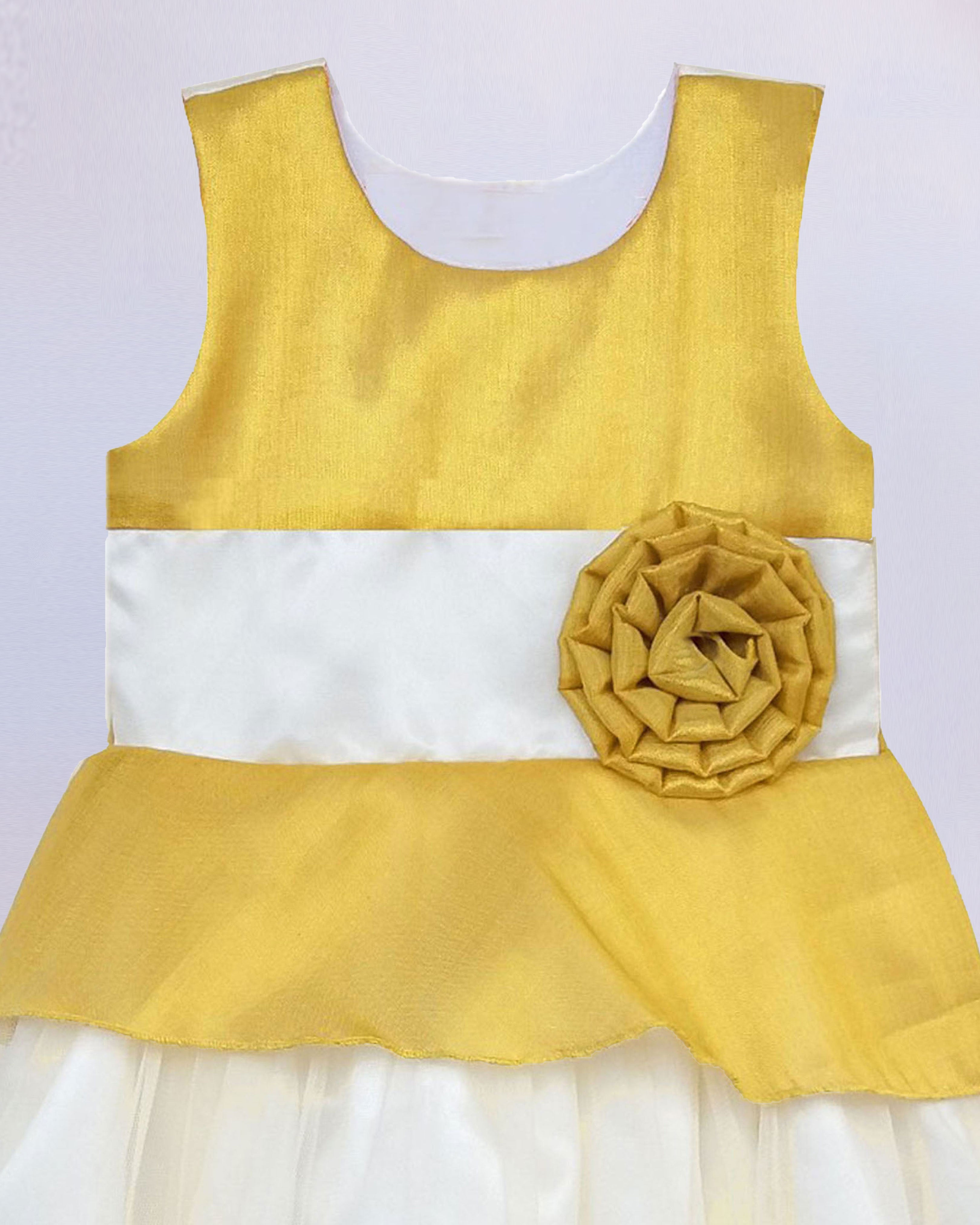 Buy Stanwells Kids Baby Girl's Kerala Kasavu Traditional Handloom Cotton  Silk Frocks for Girls Birthday Gift for Daughter,Cream & Gold| 6-12 Months  at Amazon.in